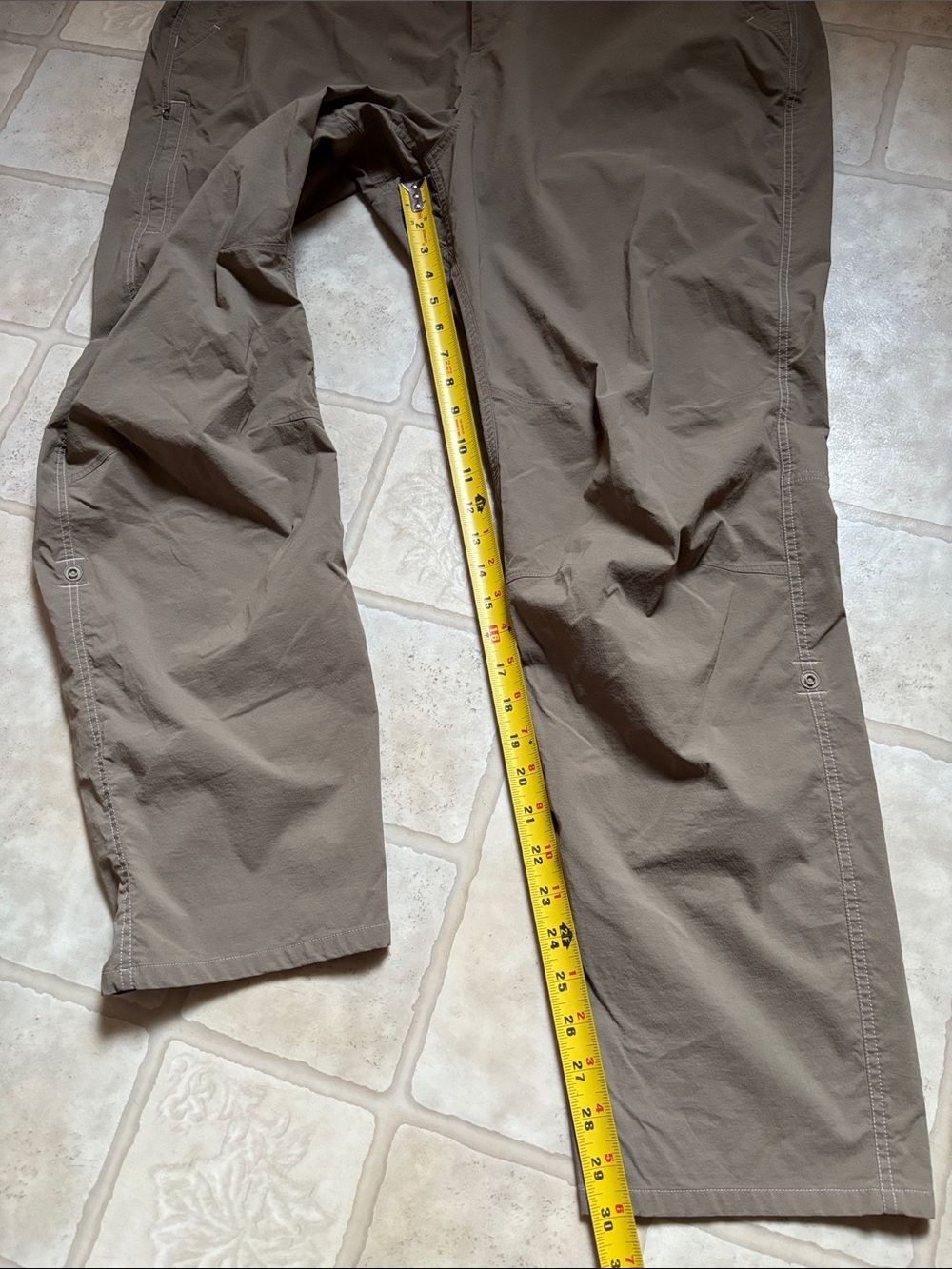 Marmot Hiking Pants Women's Plus Size 20W Khaki Nylon Stretch Roll Up Cargo Camp - Picture 6 of 7
